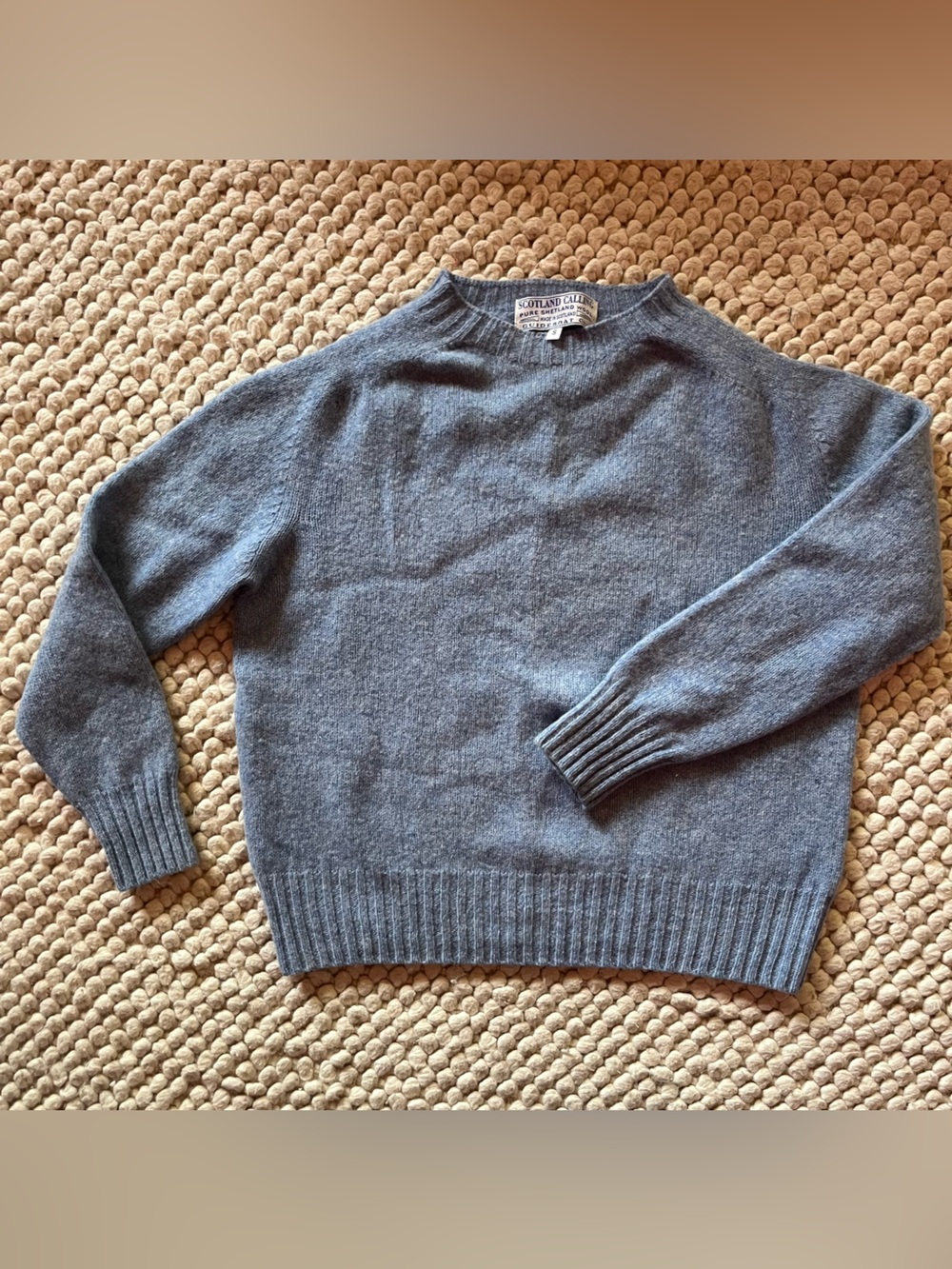 VINTAGE Scotland Calling Shetland wool sweater
